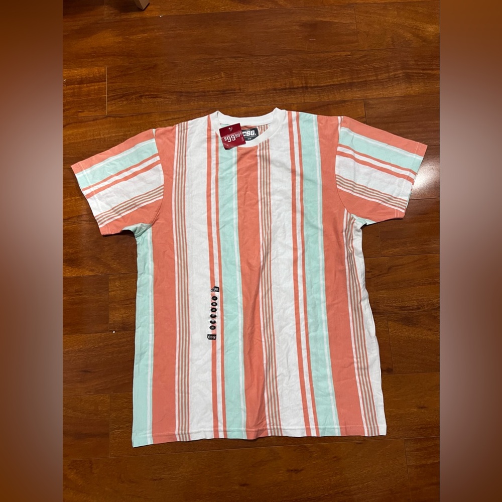 Men CSG striped cotton tee